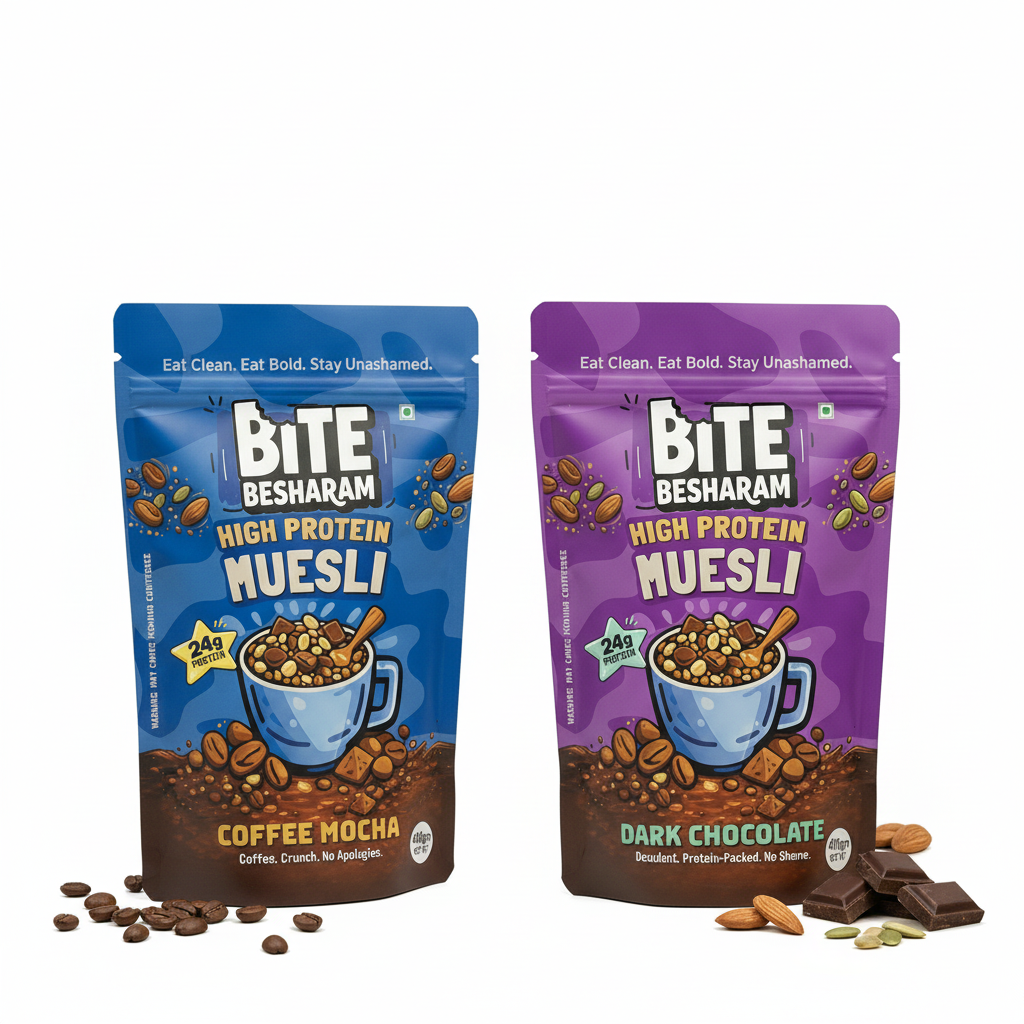 "No Apologies" Protein Muesli Bundle: Coffee Mocha & Dark Chocolate 400g x 2