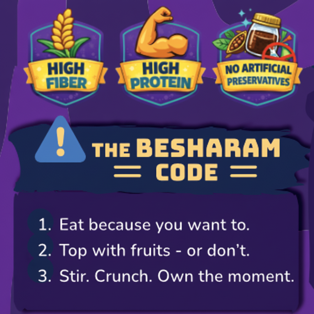 Bite Besharam High Protein Muesli Dark Chocolate 400g
