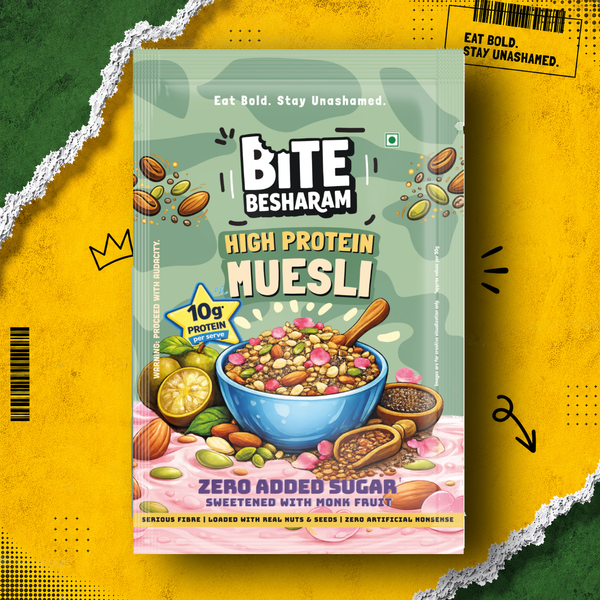 High Protein Muesli | ZERO Added Sugar | 26g Protein Per 100g